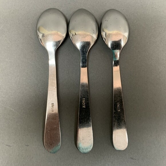 Inox Baby Dessert Spoons Lot of 3 - Picture 5 of 7